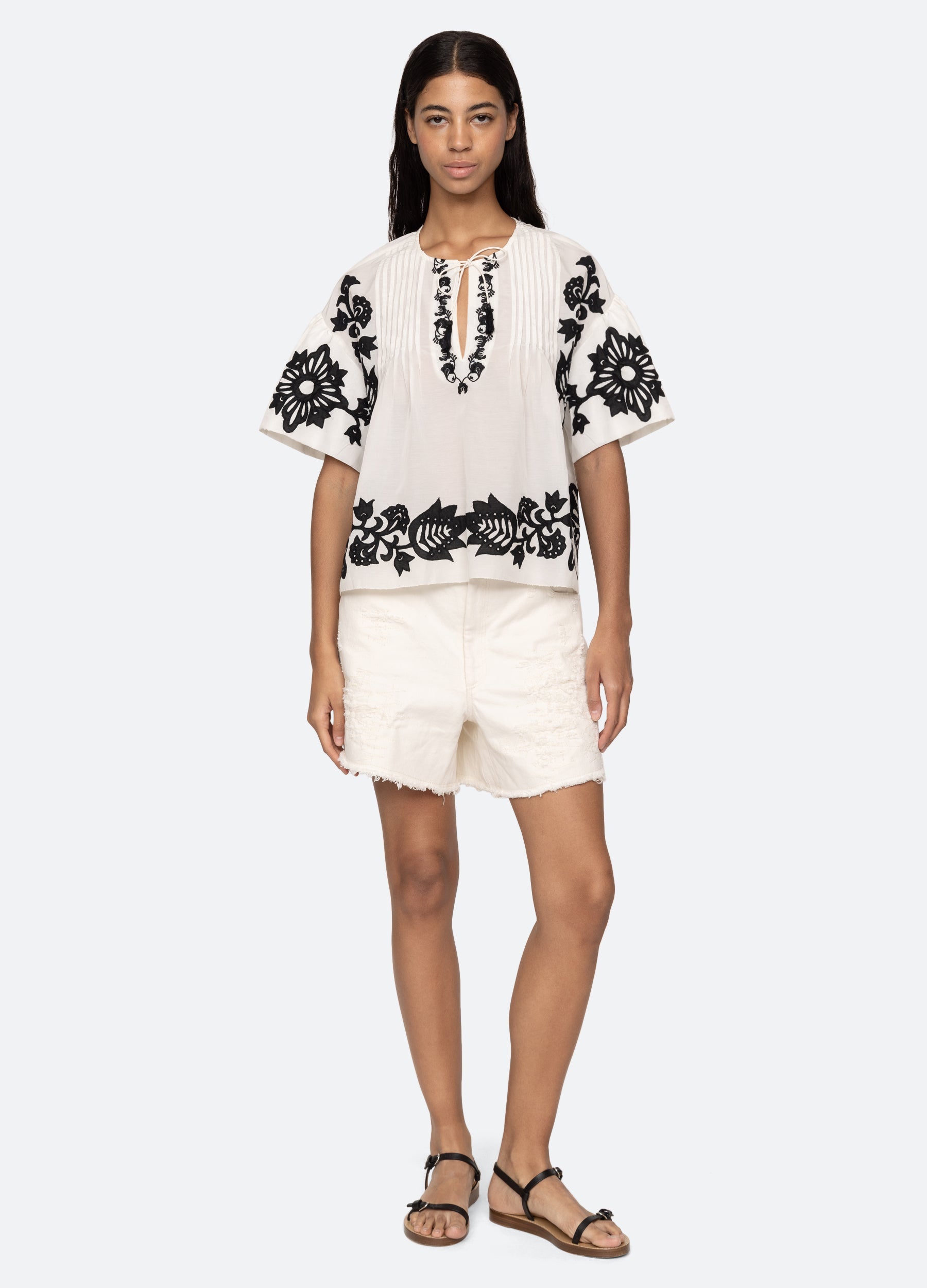 Liliana S/S Top Black|Red