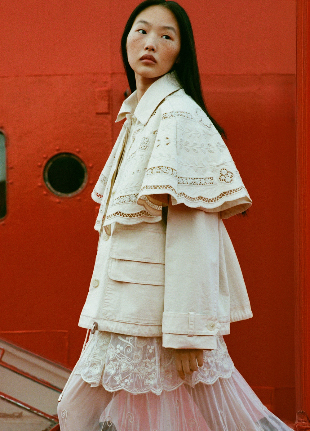 Marie Cape Jacket Cream