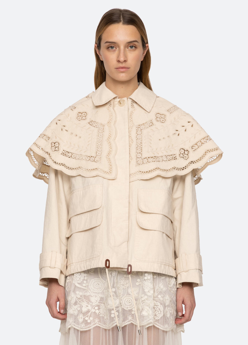 Marie Cape Jacket Cream