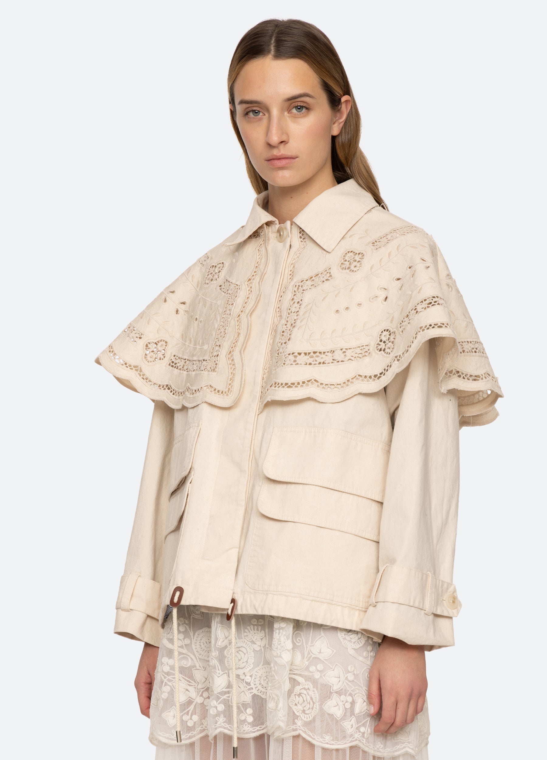 Marie Cape Jacket Cream