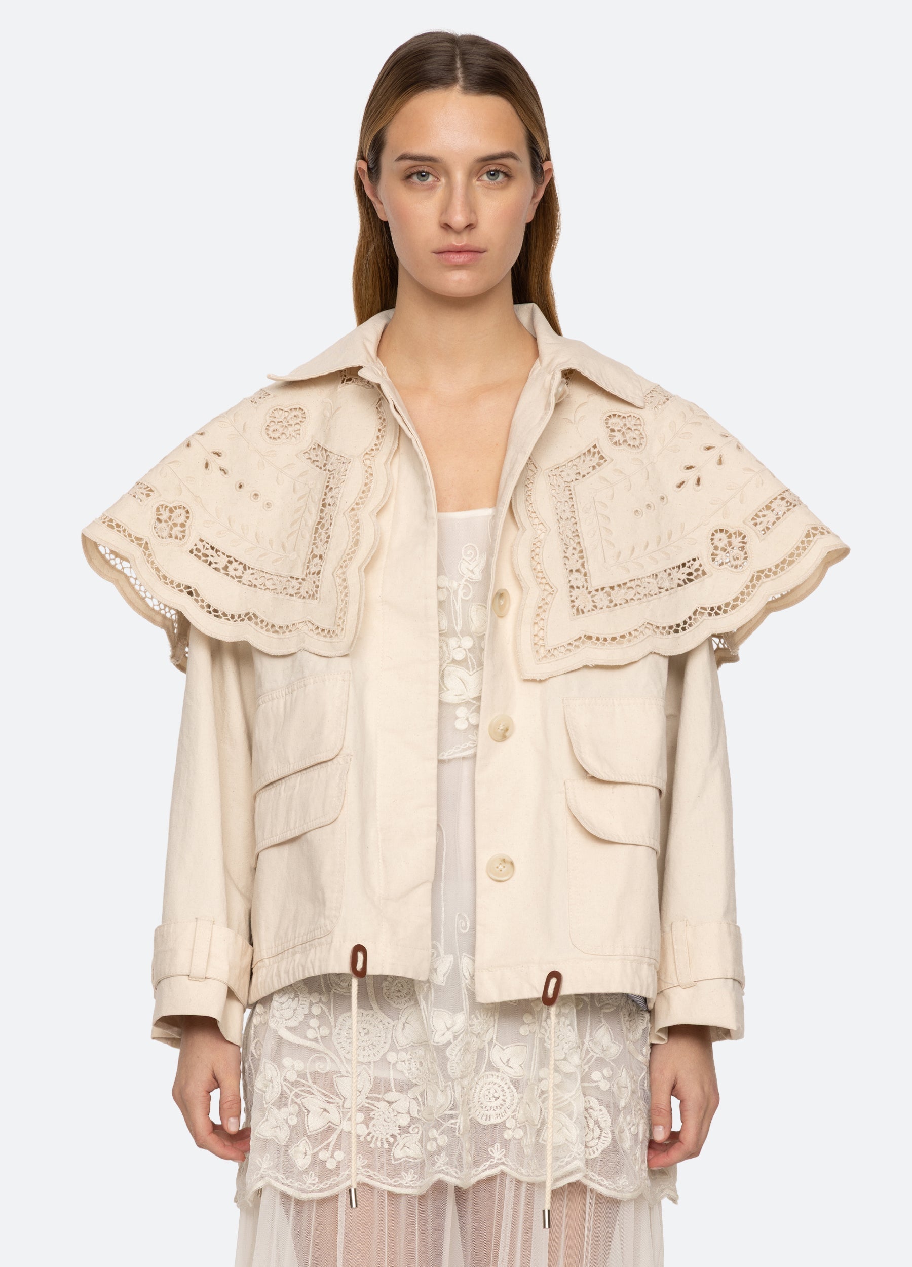 Marie Cape Jacket Cream