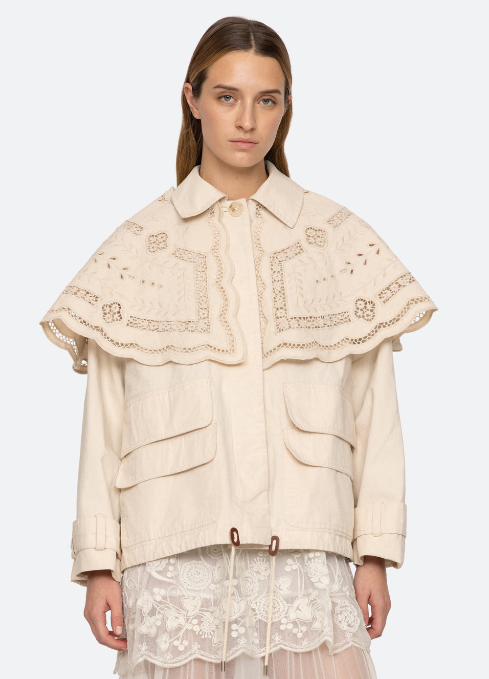 Marie Cape Jacket Cream