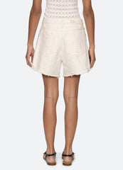 Spencer Denim Shorts White