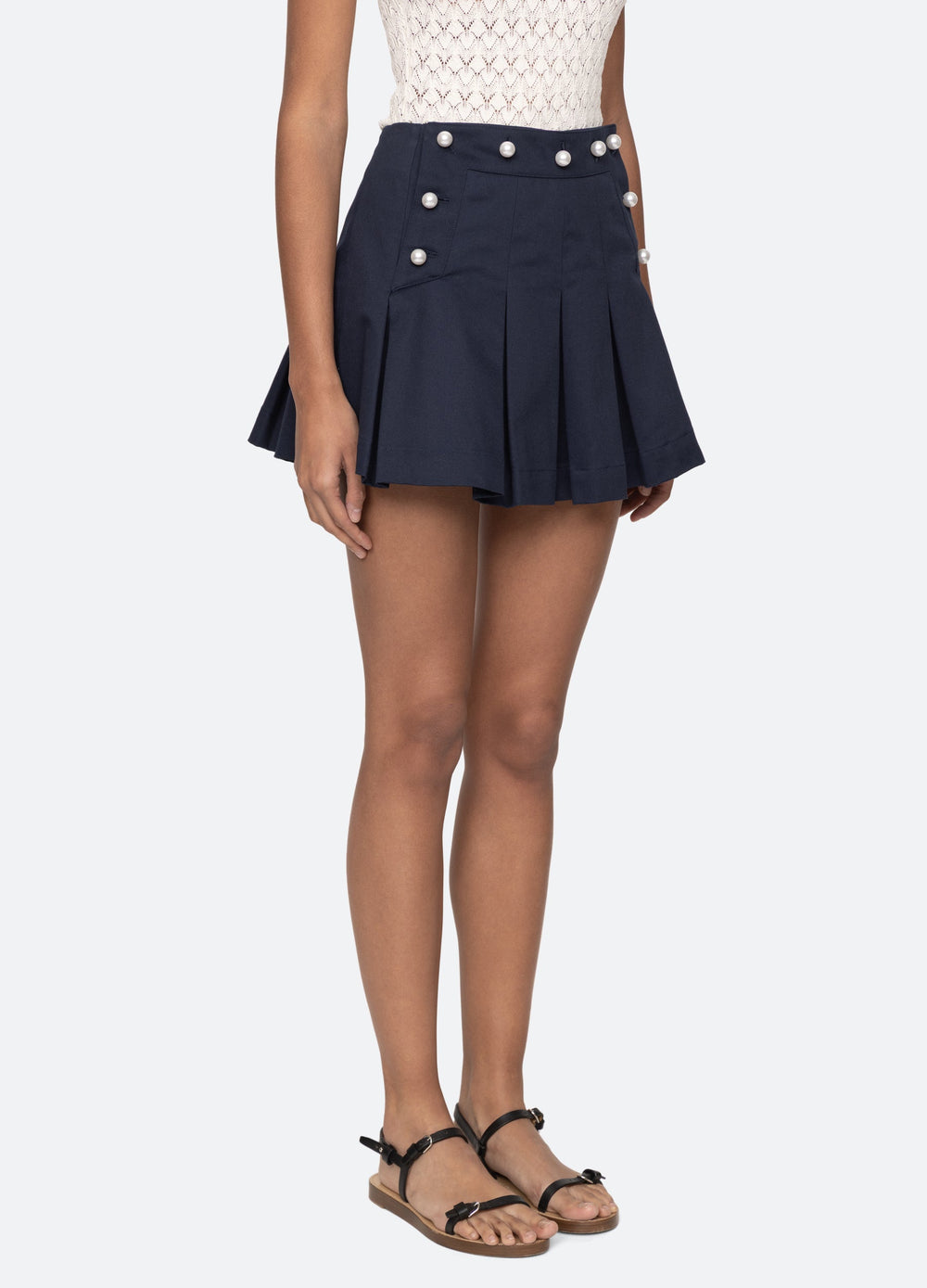 Suzette Skirt Navy|Khaki