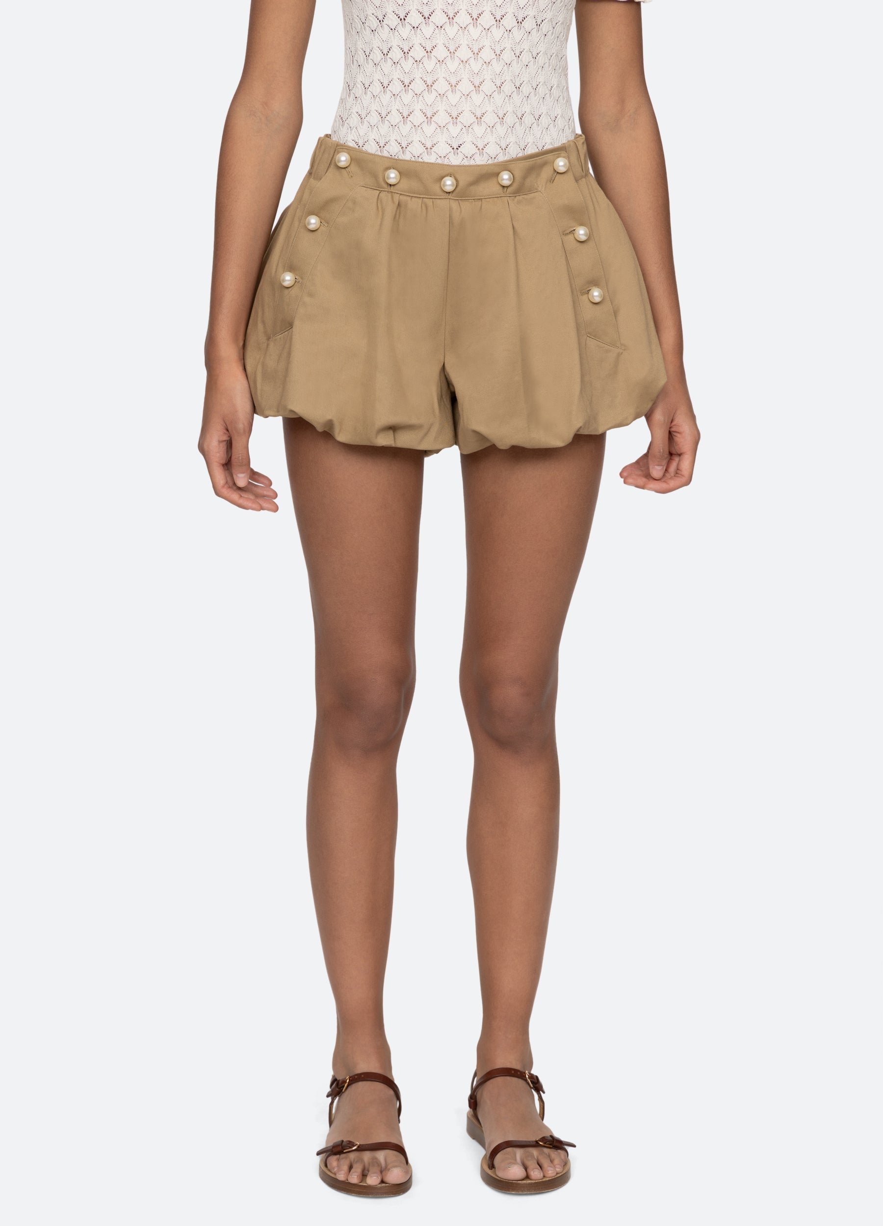 Suzette Shorts Khaki|Navy