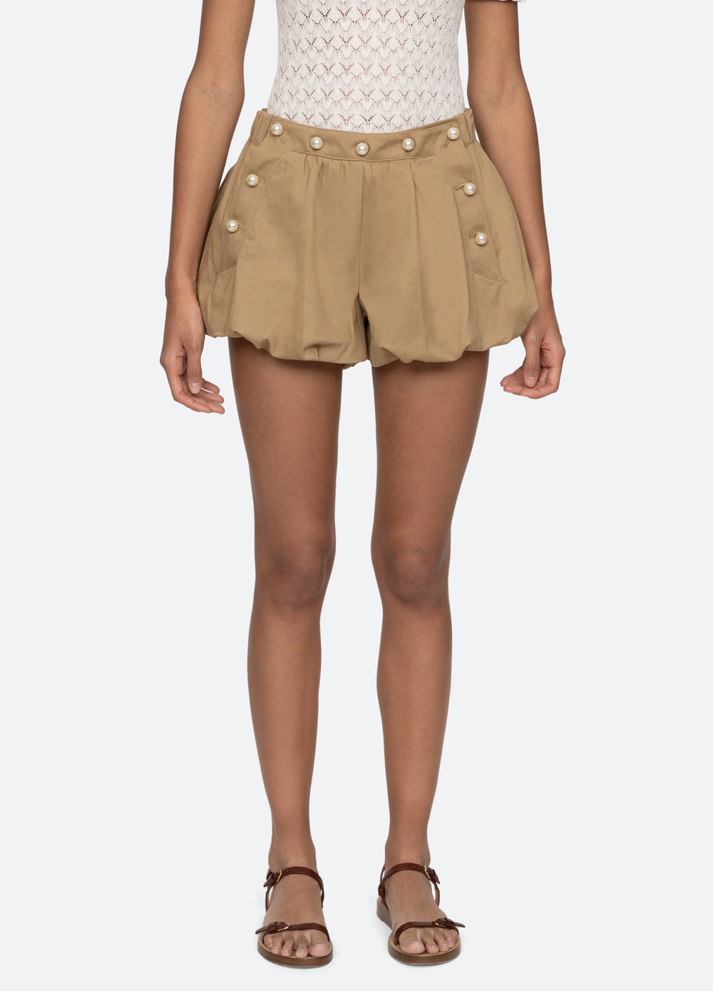 Suzette Shorts Khaki|Navy