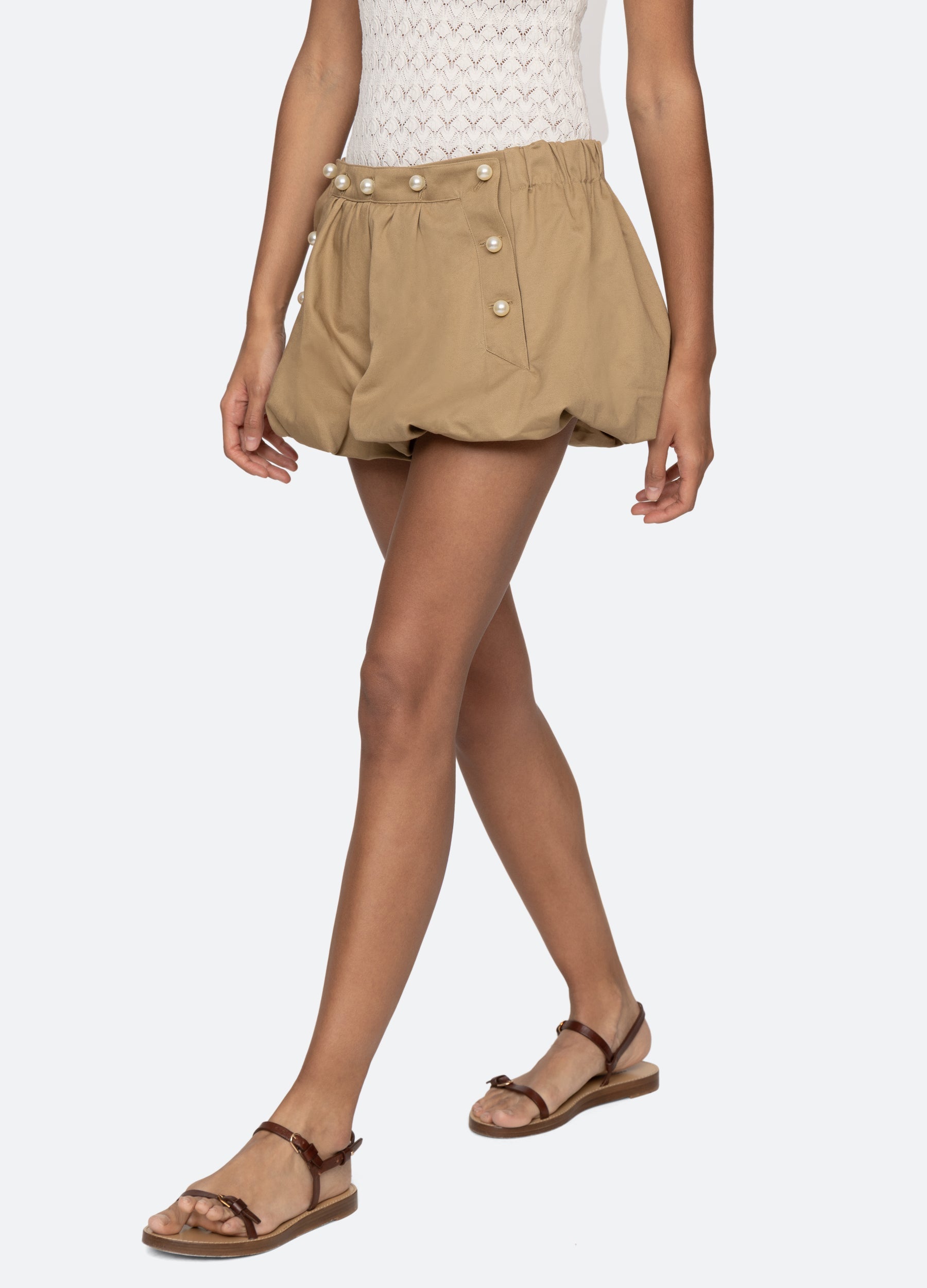 Suzette Shorts Khaki|Navy