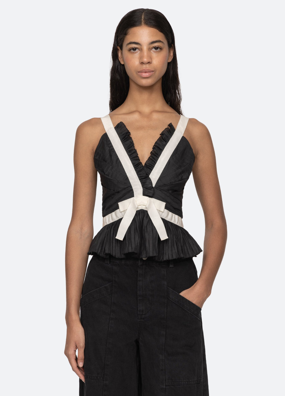 Thalia Top Black|Blush