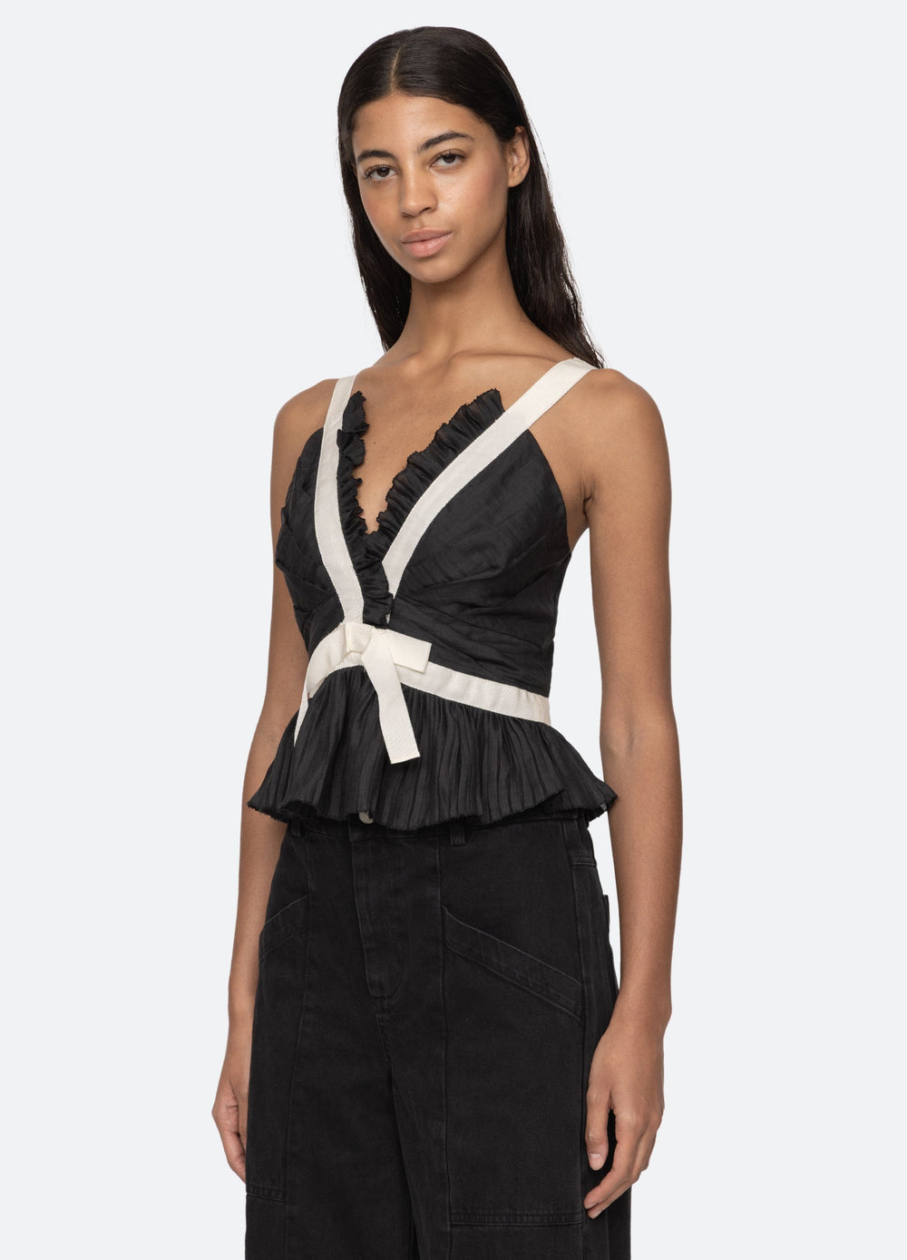 Thalia Top Black|Blush