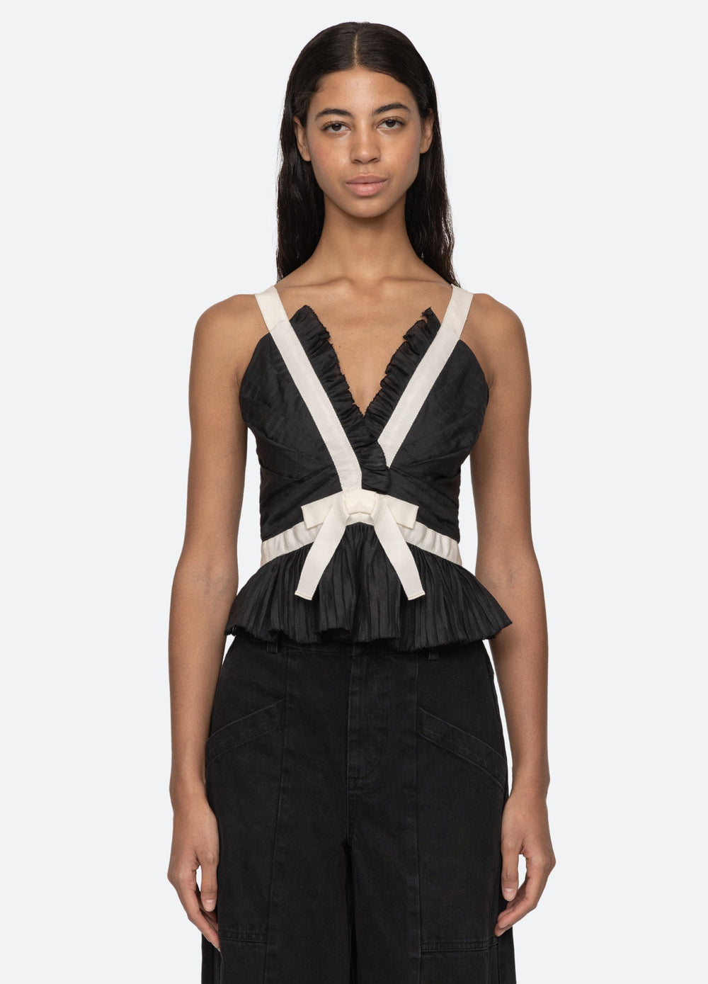 Thalia Top Black|Blush