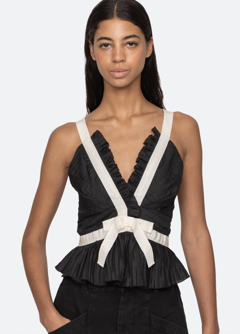 Thalia Top Black|Blush