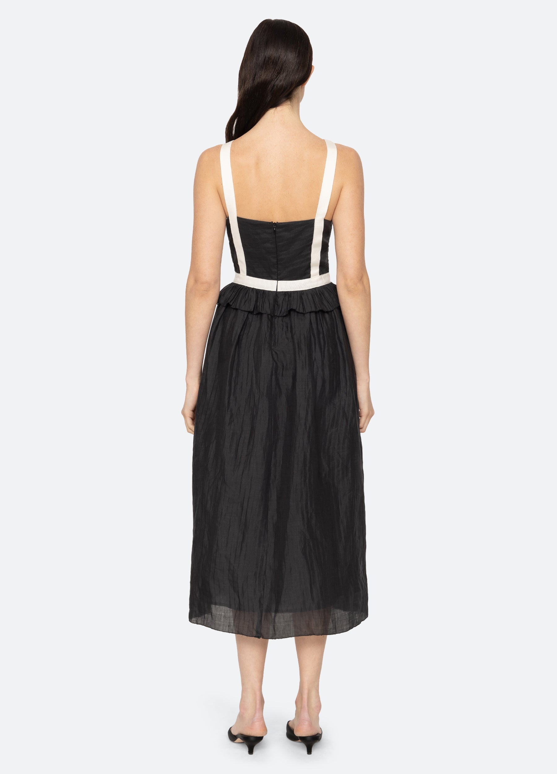 Thalia Dress Black|Blush