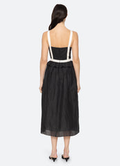Thalia Dress Black|Blush