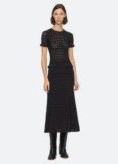 Rue Skirt Black|Cream