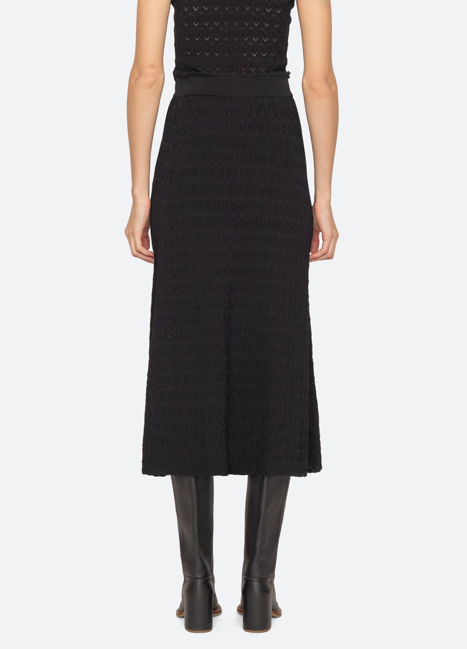 Rue Skirt Black|Cream