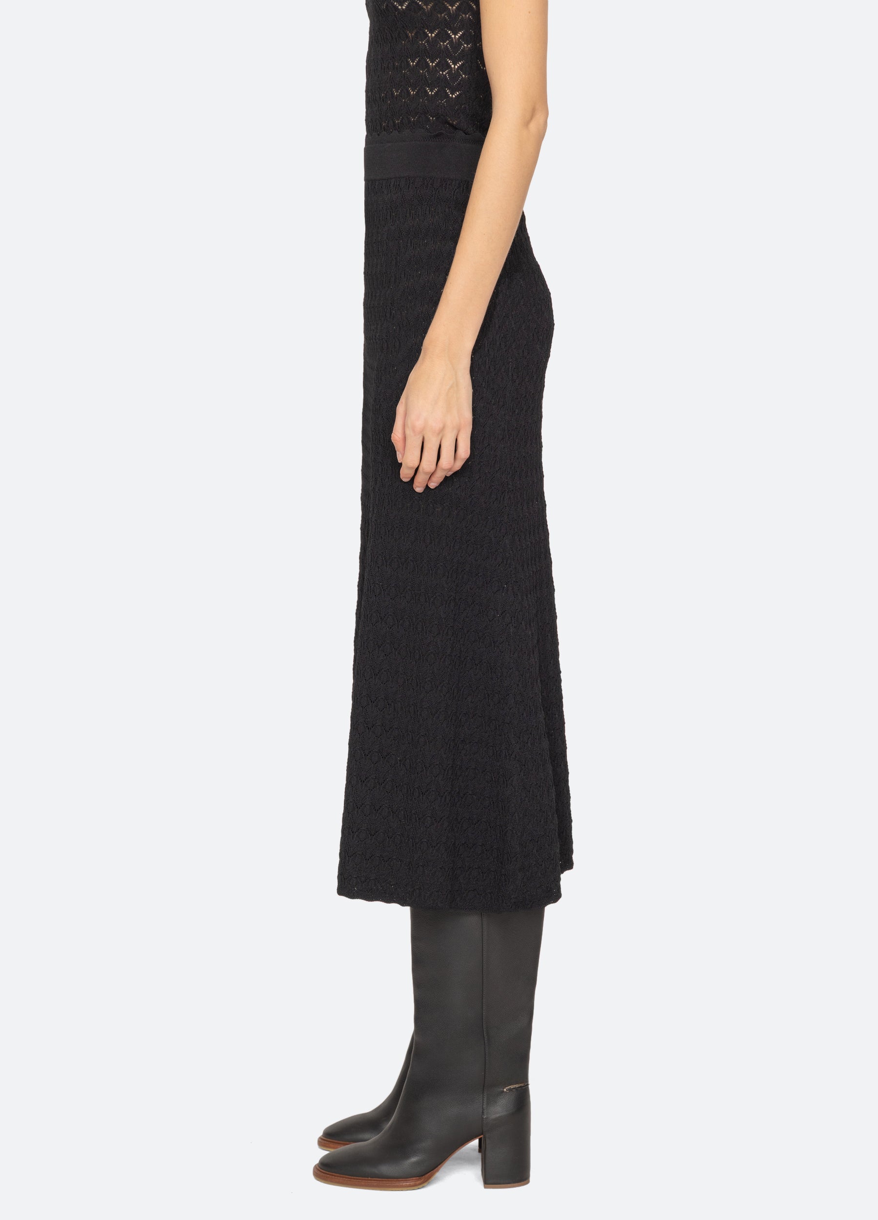 Rue Skirt Black|Cream