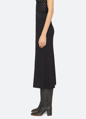 Rue Skirt Black|Cream
