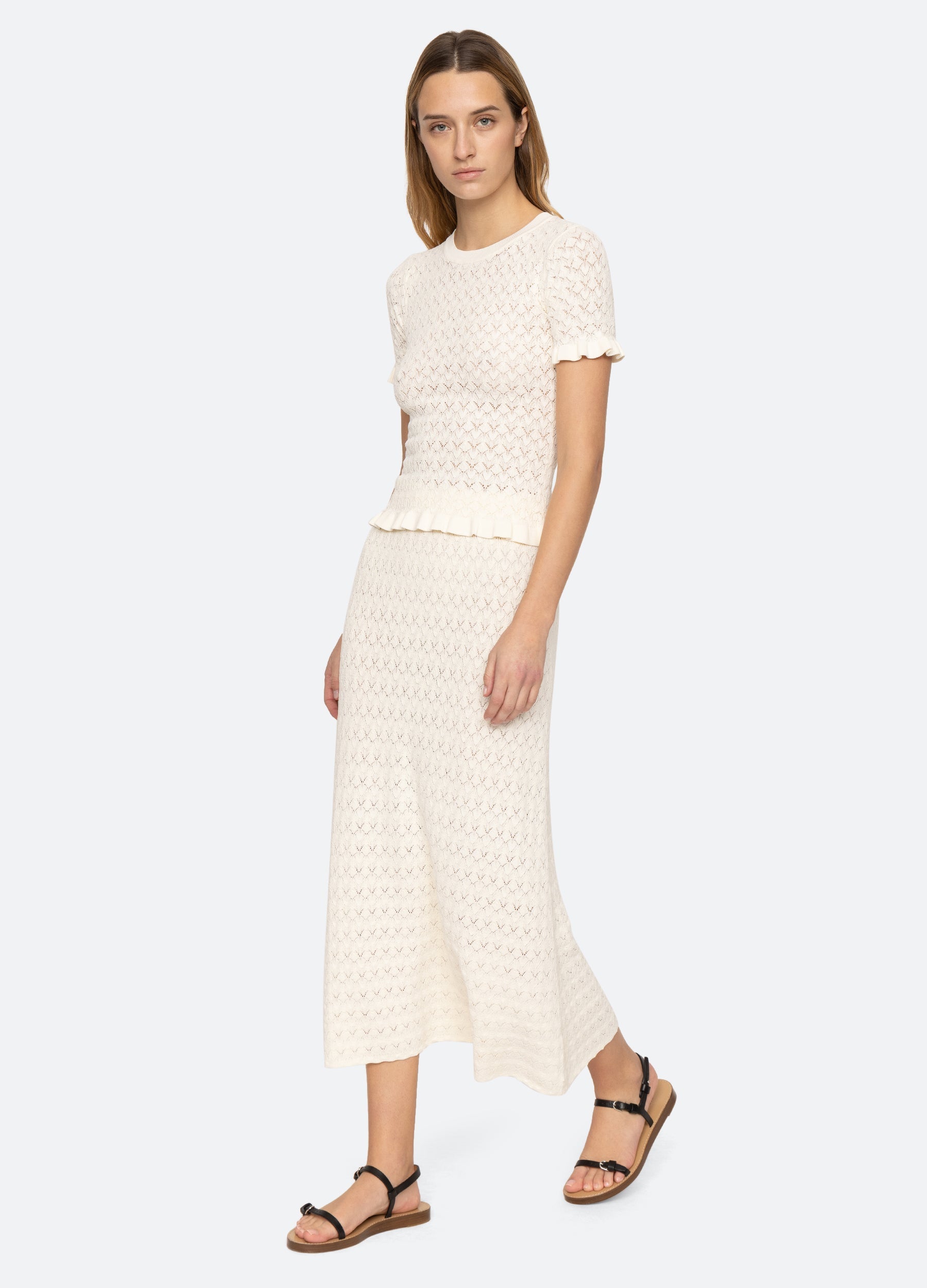 Rue Skirt Black|Cream