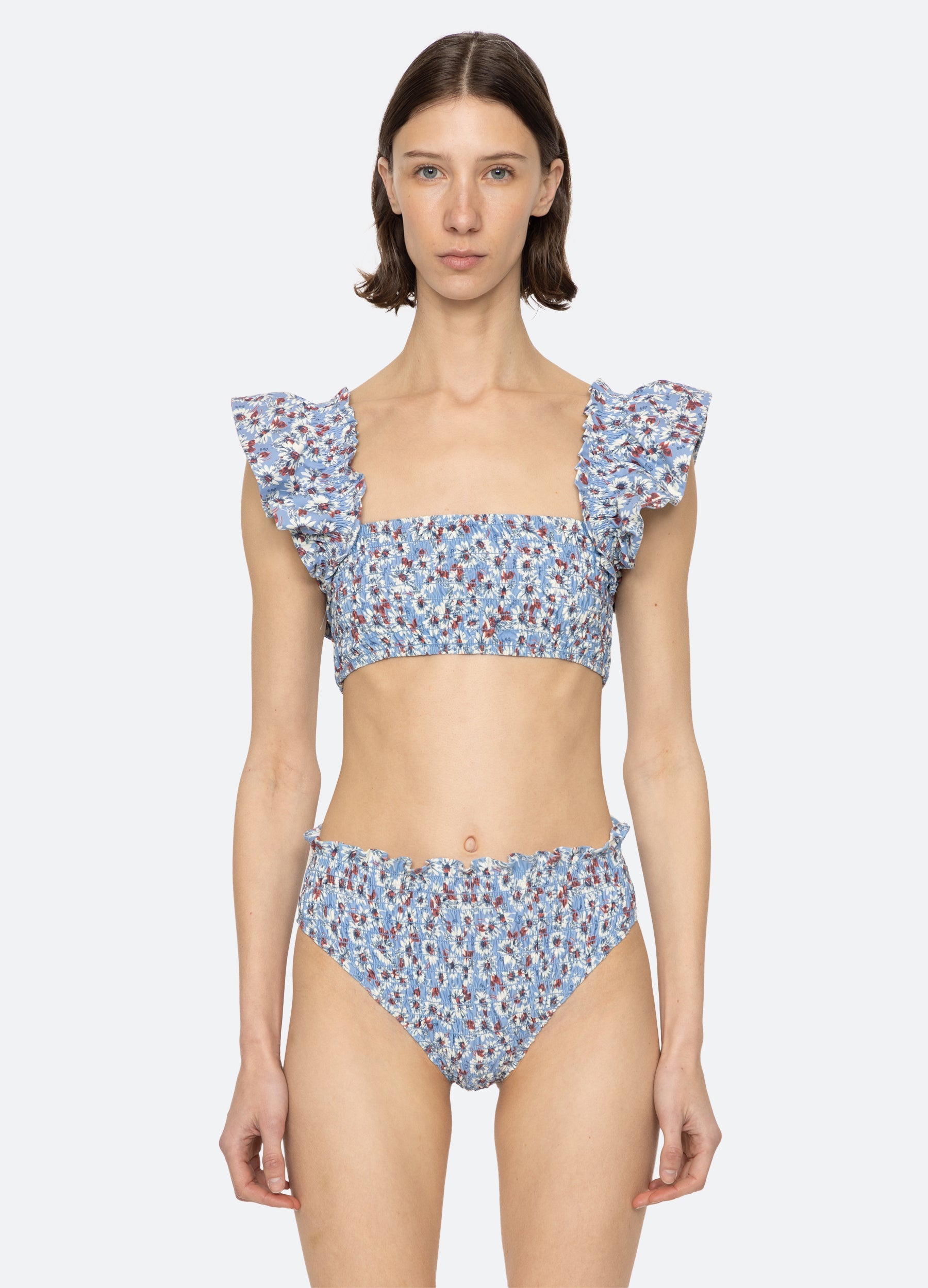 Whitney Bikini Top Blue