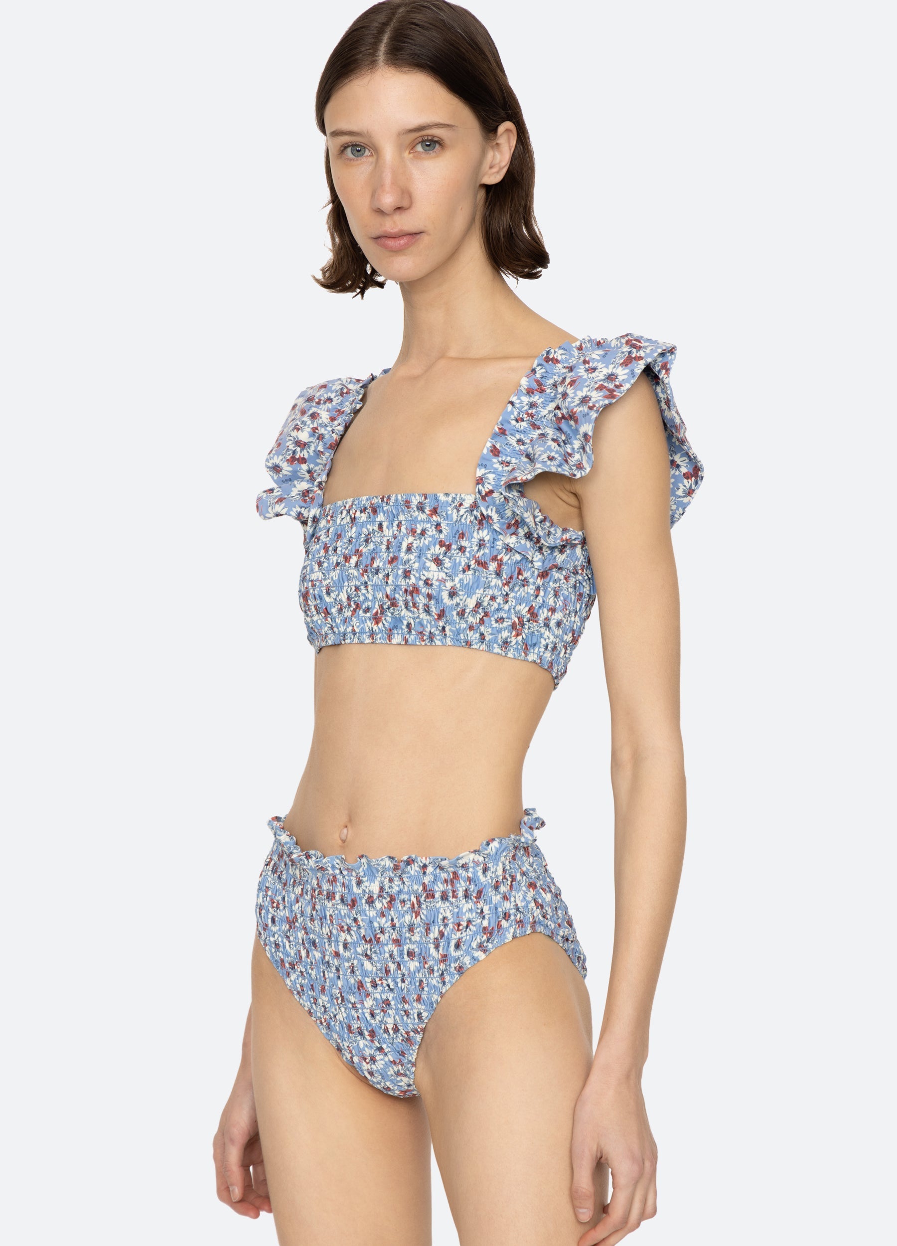 Whitney Bikini Top Blue