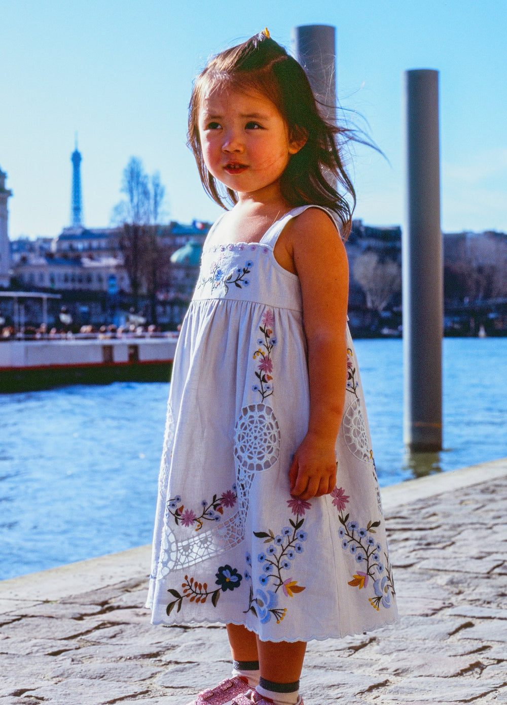 Celia Kids Dress Sky