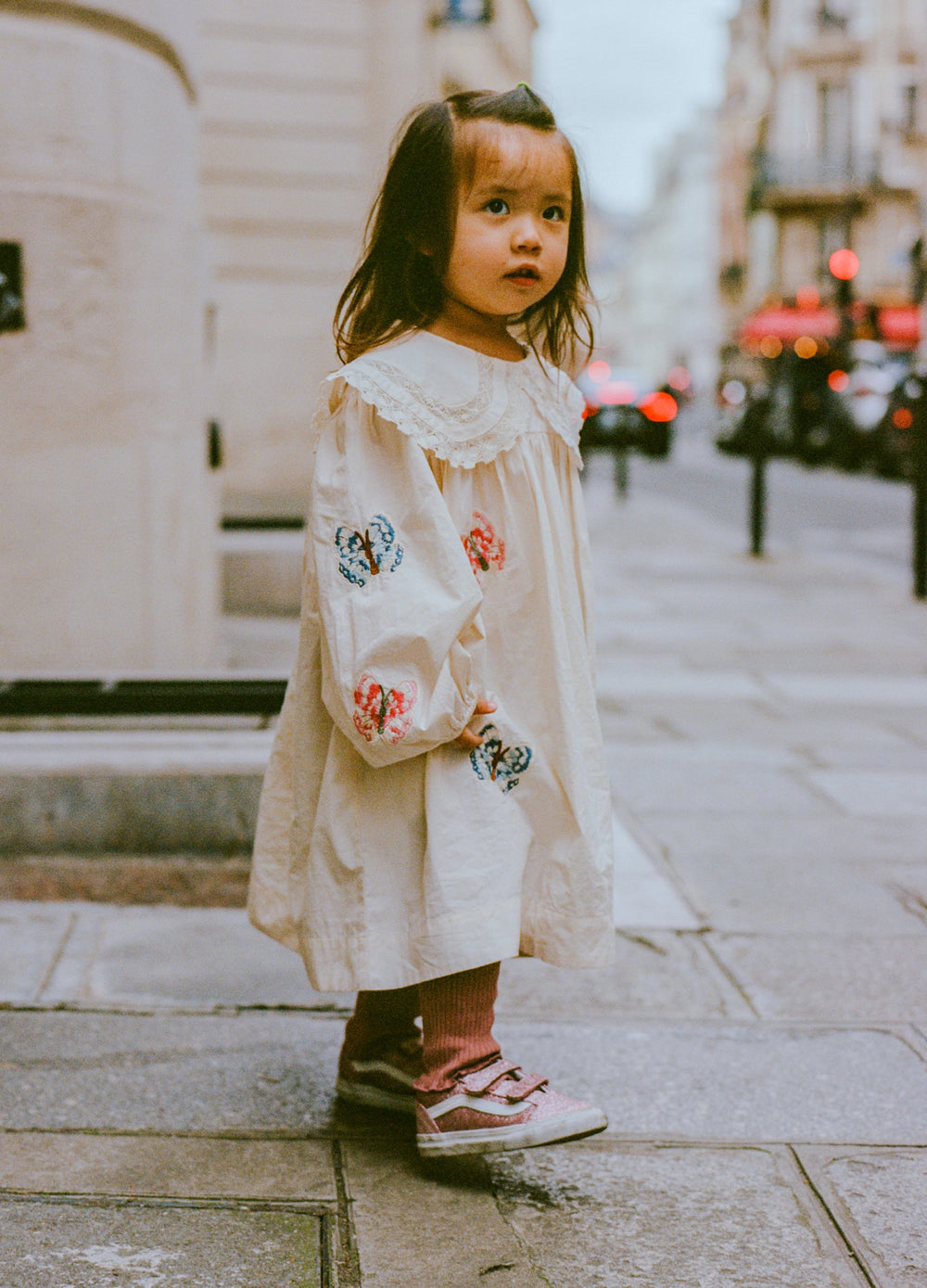 Macey Kids Dress Cream