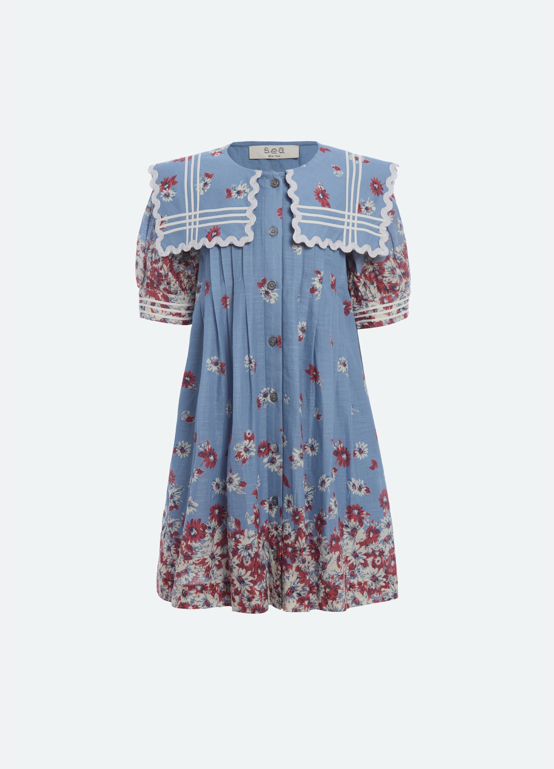 Whitney Kids Dress Blue
