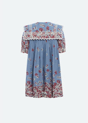 Whitney Kids Dress Blue