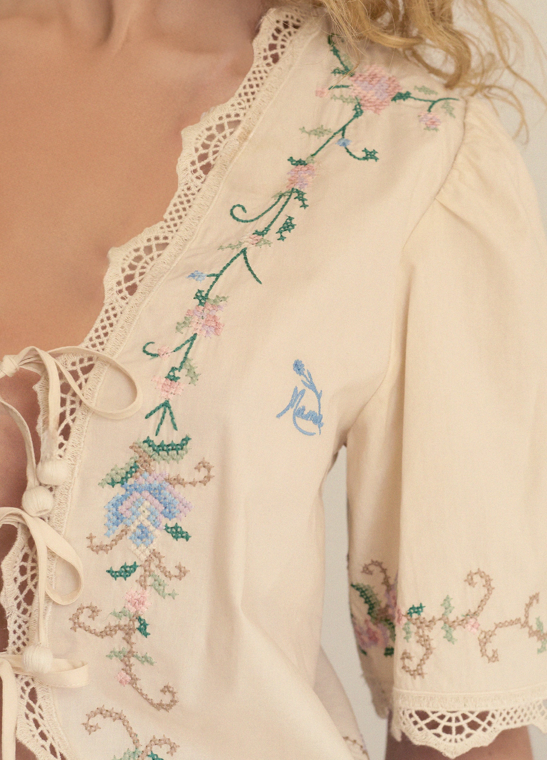 Edwina Mama PJ Set Cream