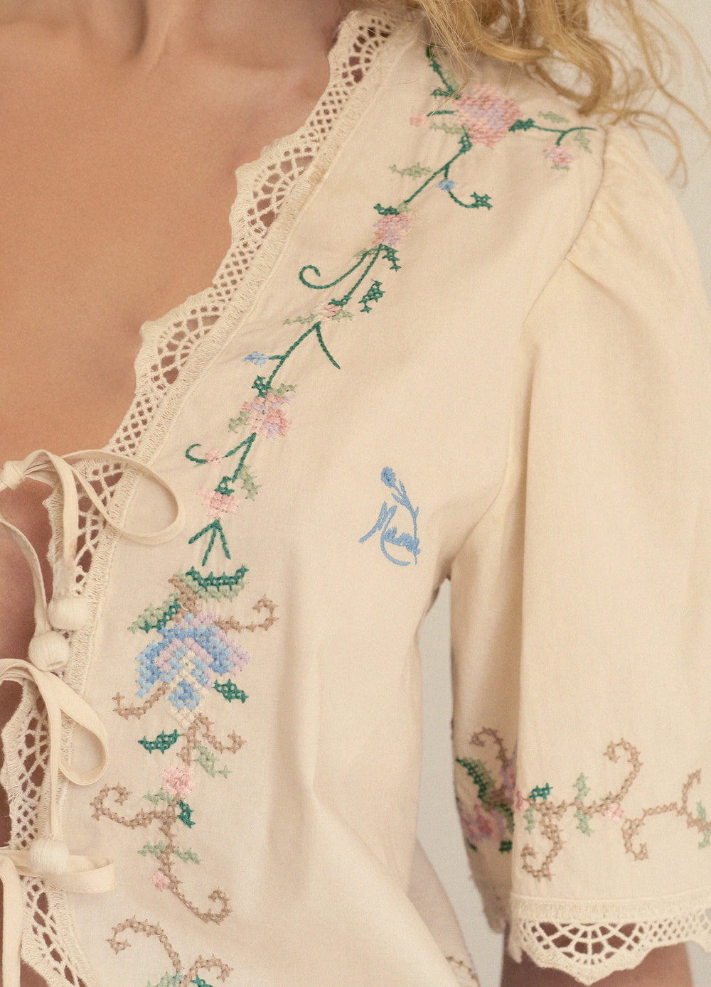 Edwina Mama PJ Set Cream