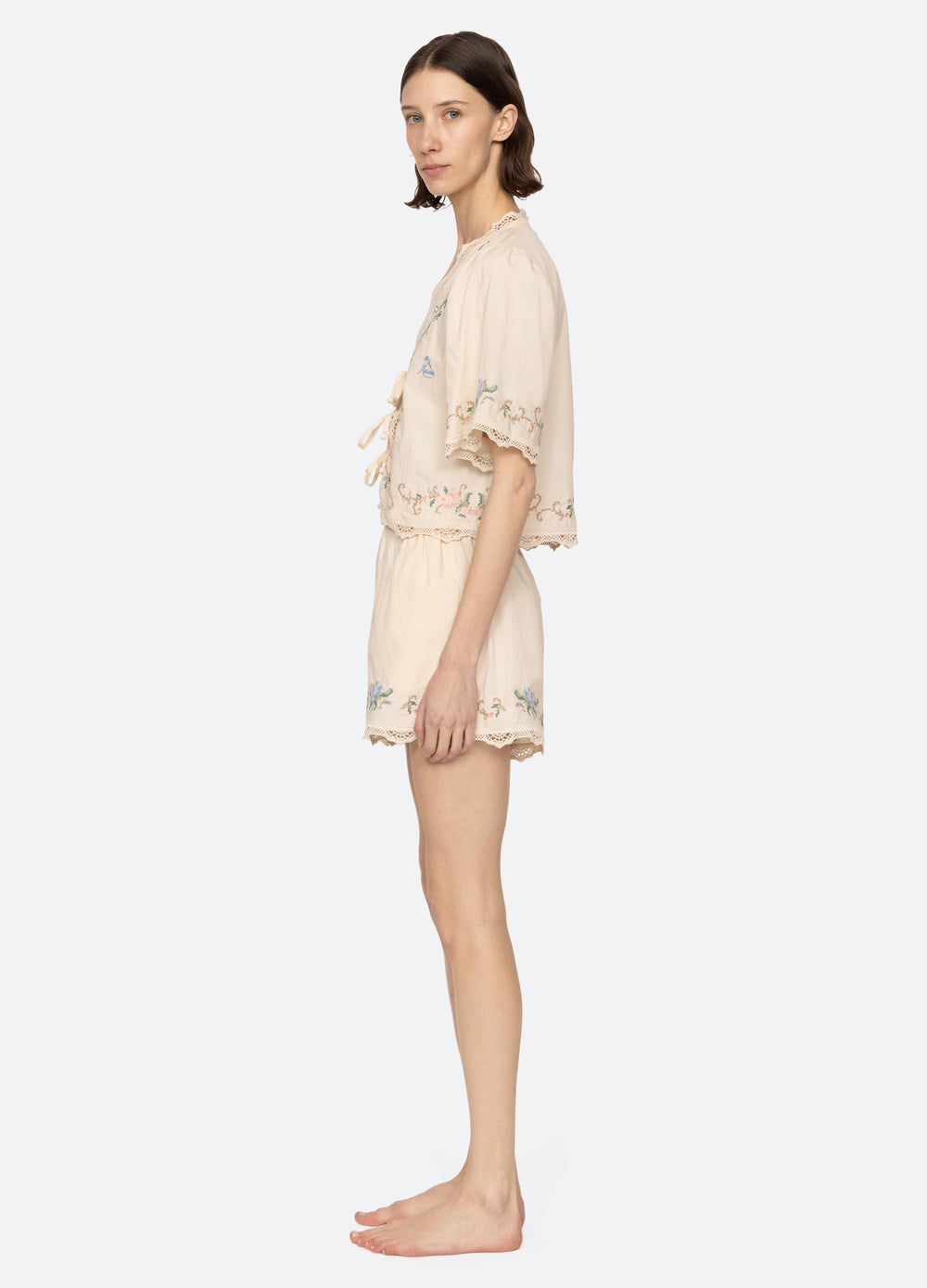 Edwina Mama PJ Set Cream