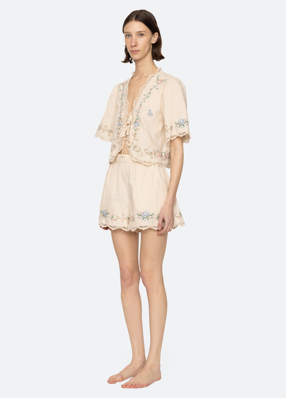 Edwina Mama PJ Set Cream