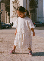 Lula Kids S/S Dress Cream