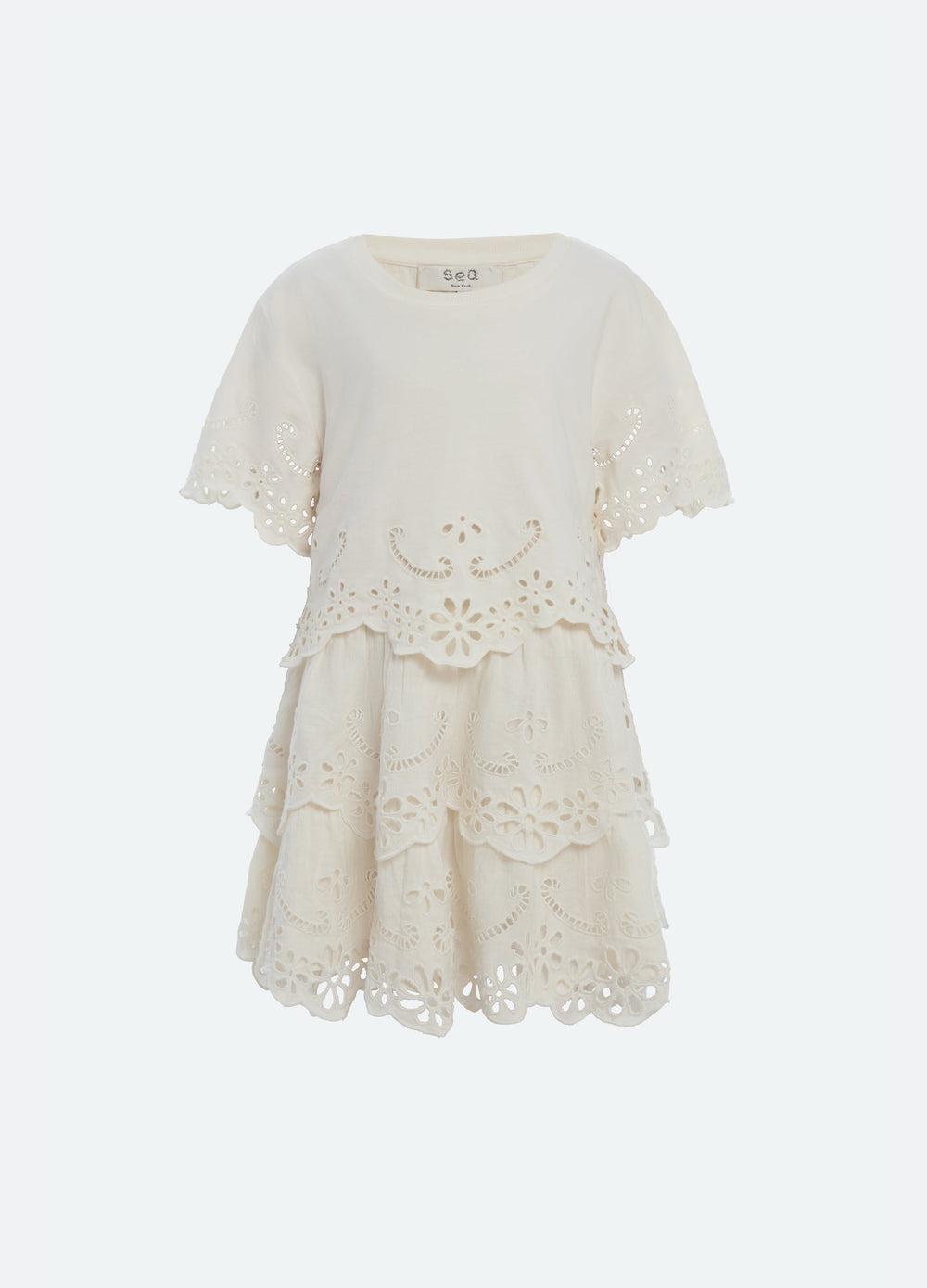 Lula Kids S/S Dress Cream