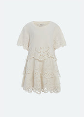 Lula Kids S/S Dress Cream