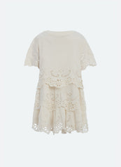 Lula Kids S/S Dress Cream