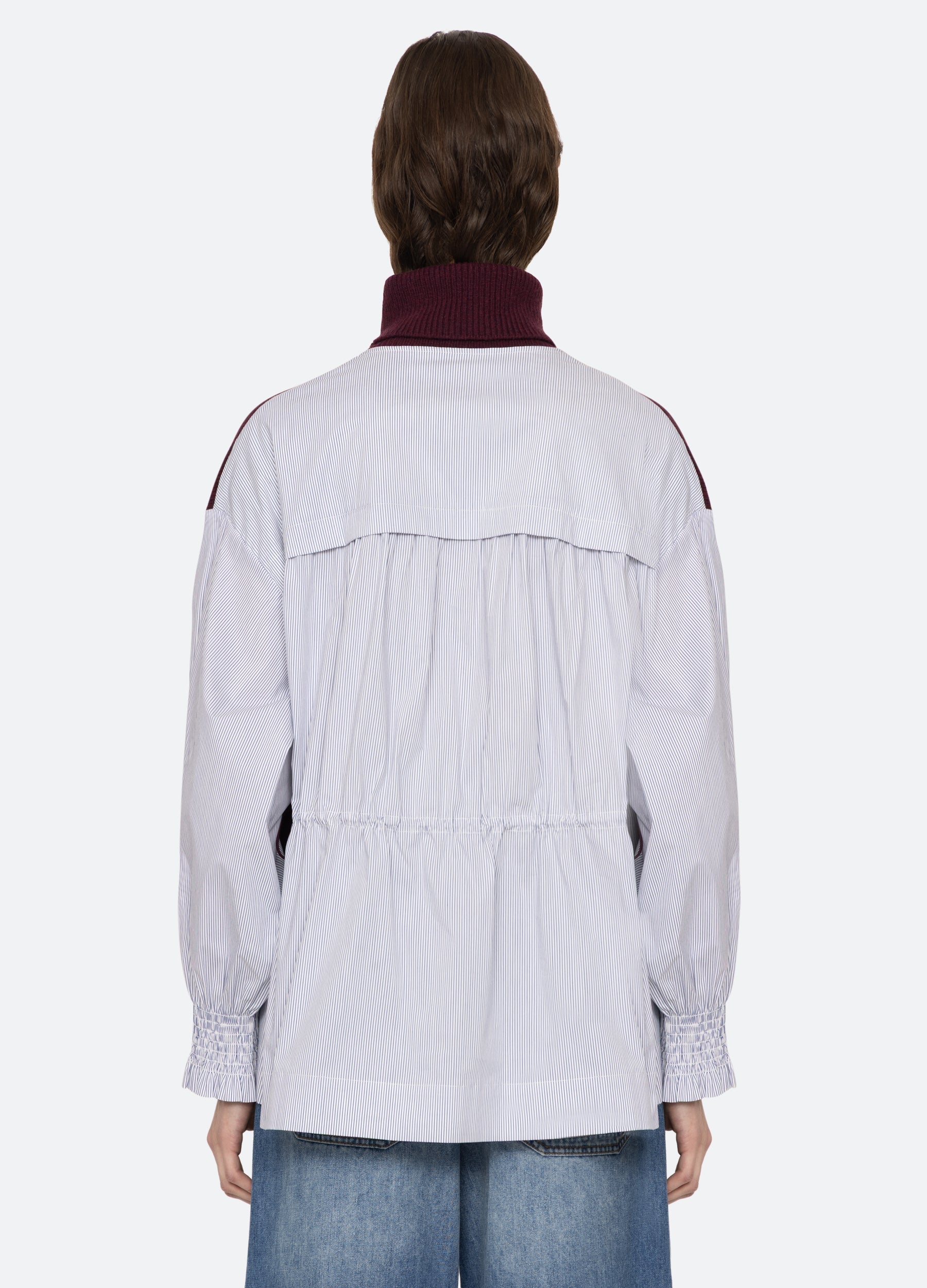 Devana Combo Sweater Burgundy
