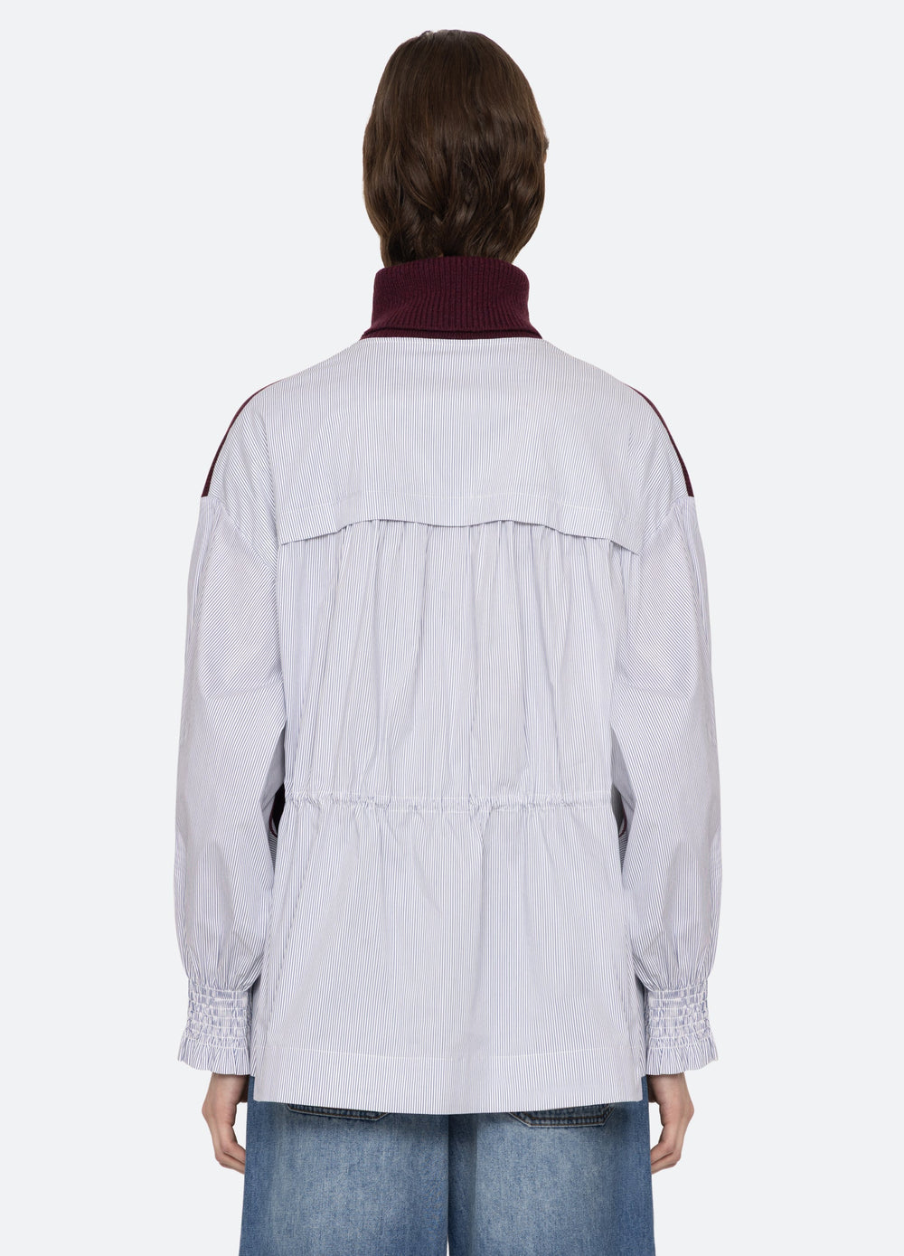 Devana Combo Sweater Burgundy