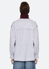 Devana Combo Sweater Burgundy