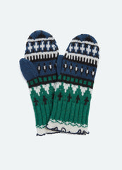 Linea Mittens Burgundy|Green