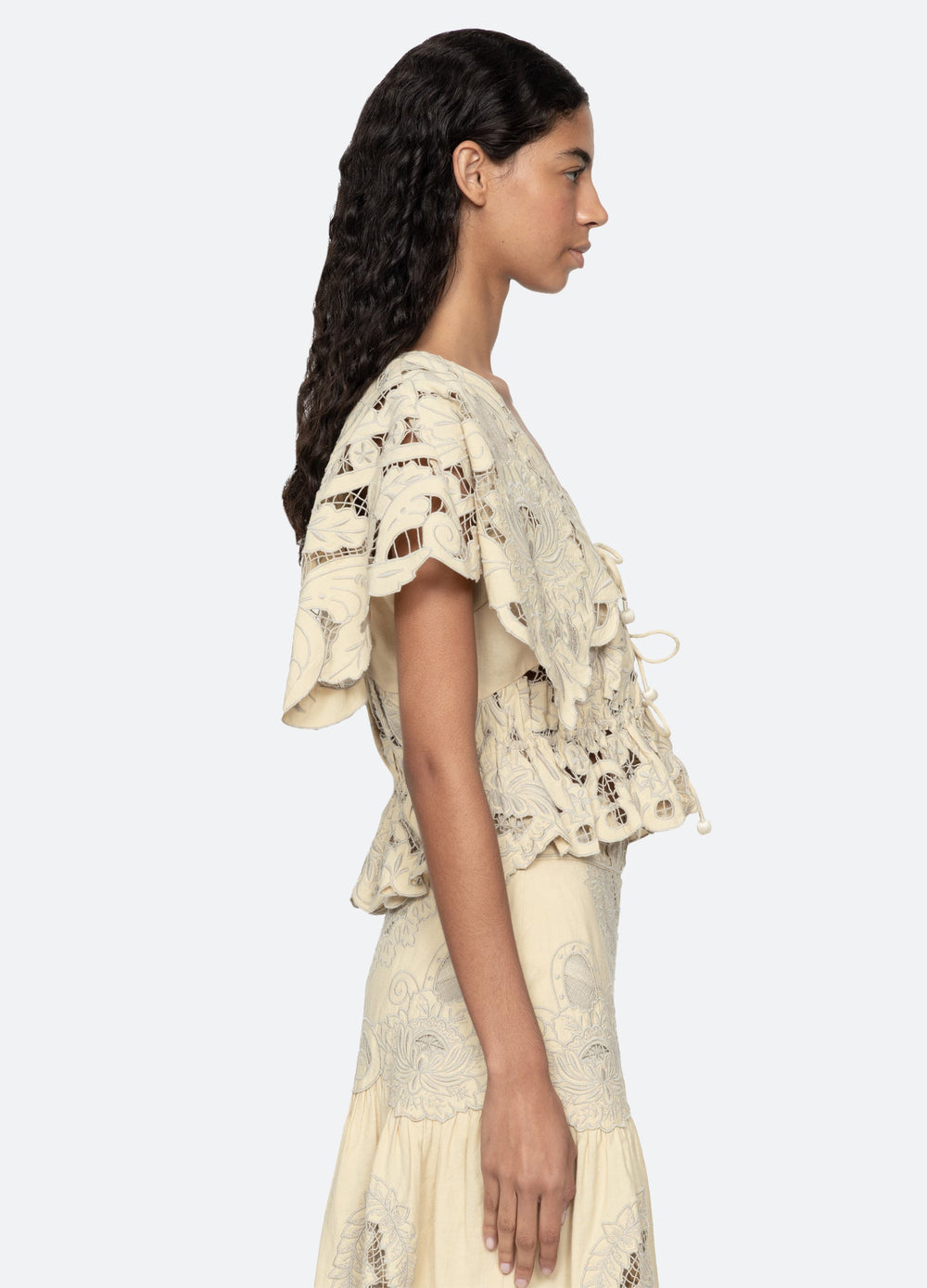 Ceci S/S Top Cream