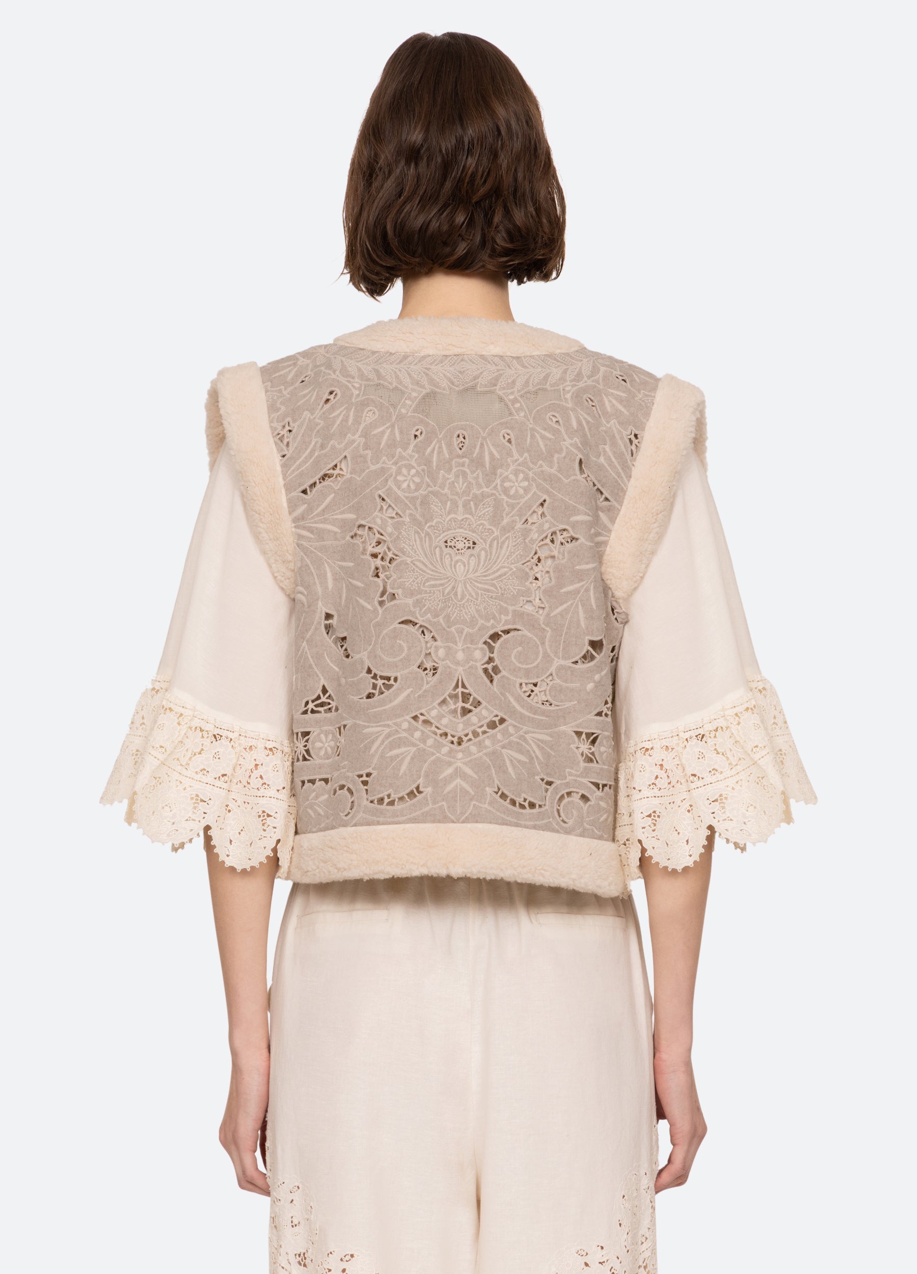 Ceci Vest Oatmeal|Black