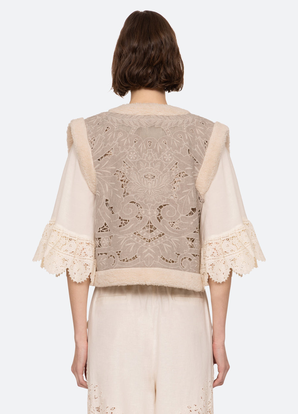 Ceci Vest Oatmeal|Black