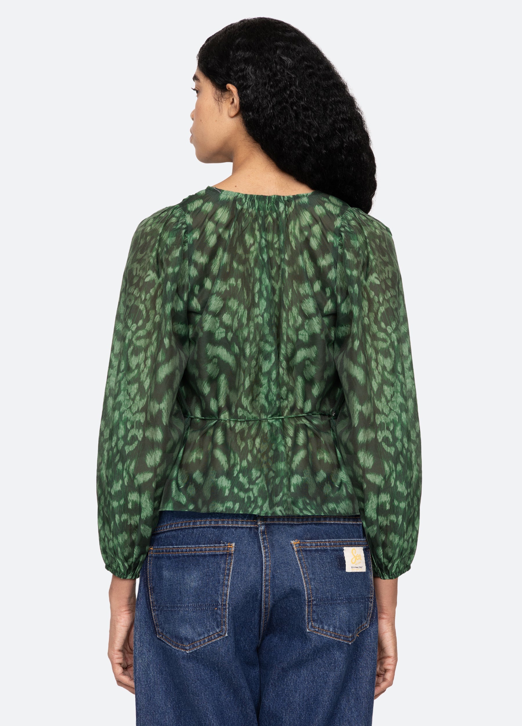 Claude Top Cream|Green