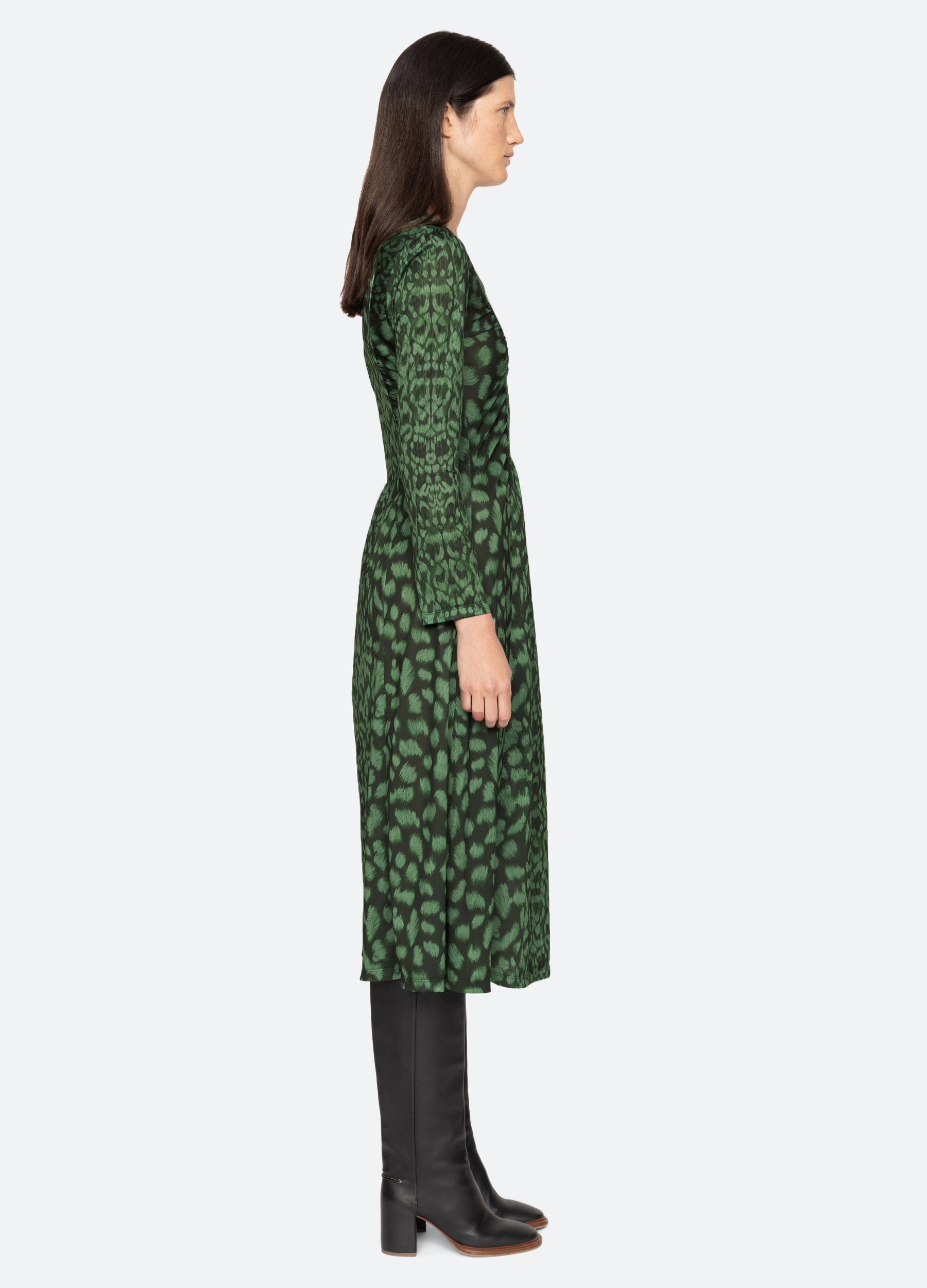 Claude L/S Dress Green