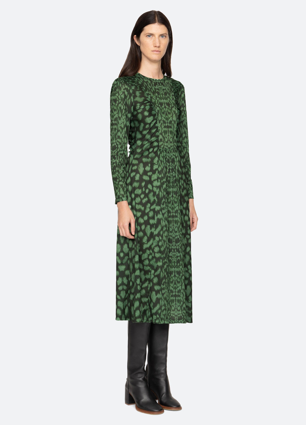 Claude L/S Dress Green