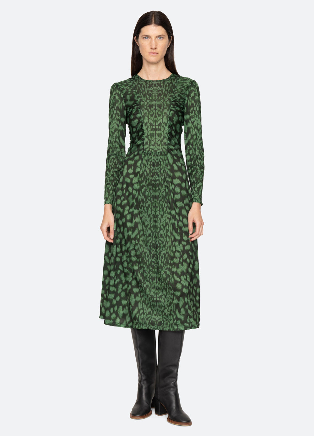 Claude L/S Dress Green