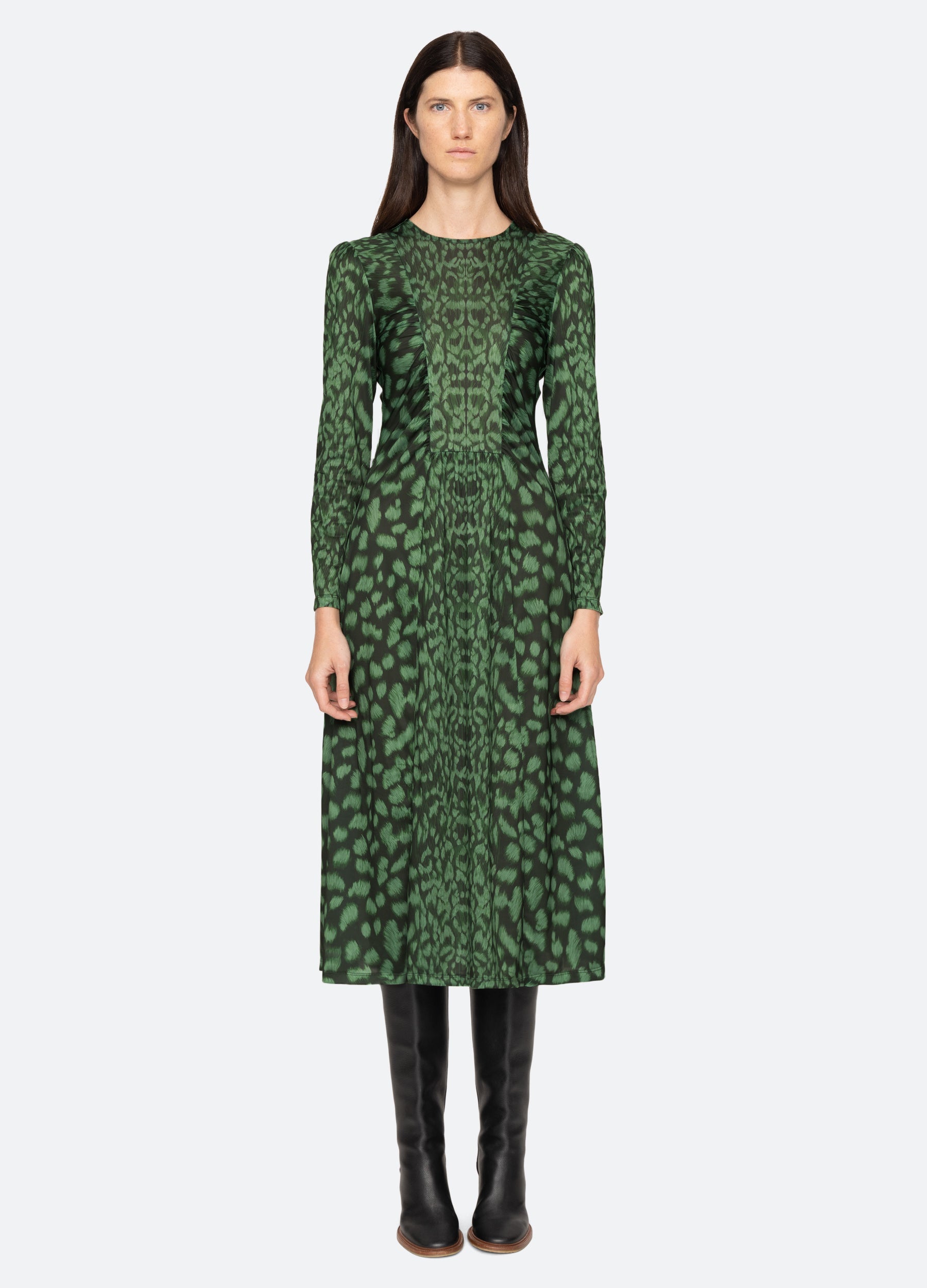 Claude L/S Dress Green