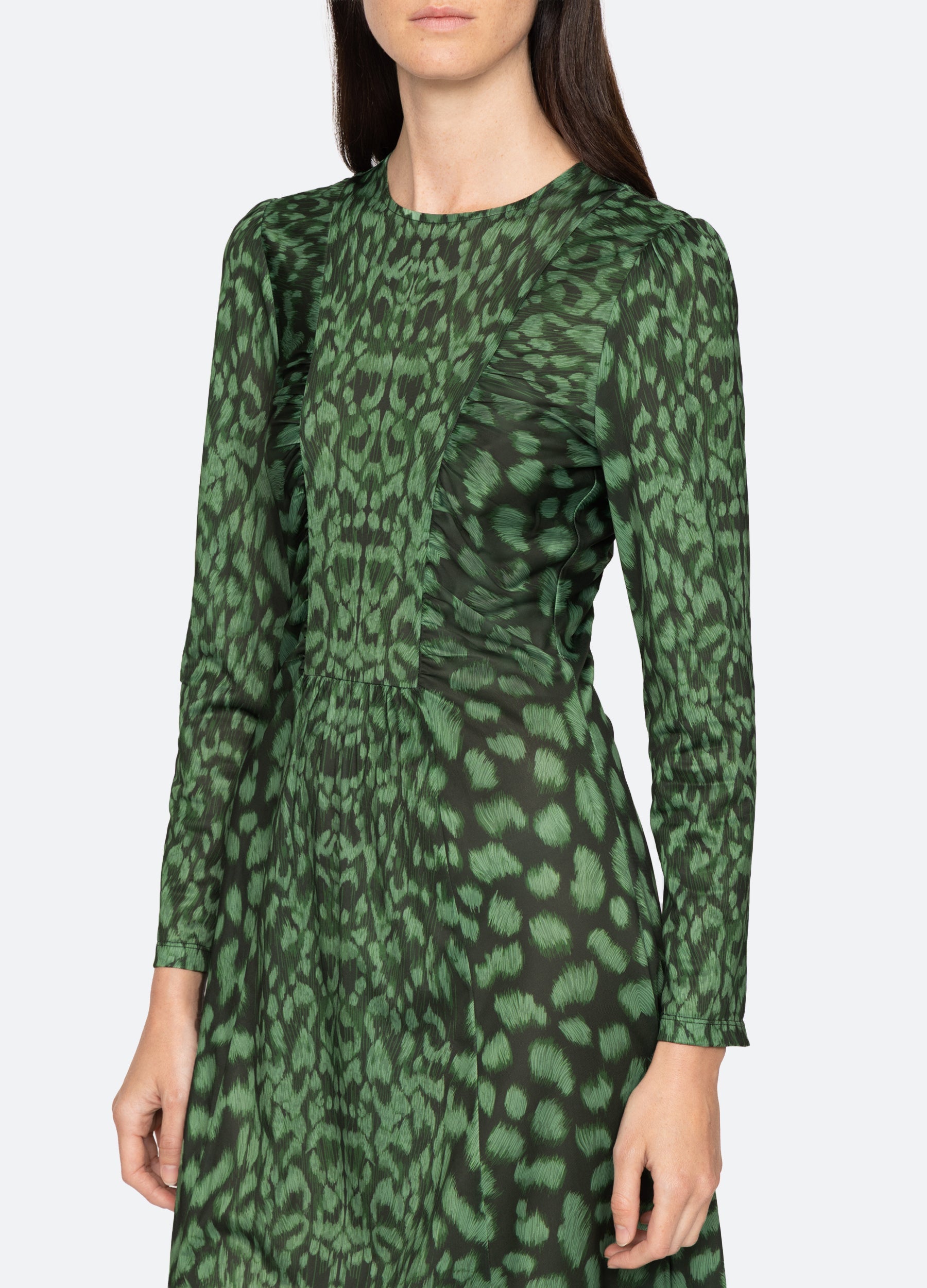 Claude L/S Dress Green