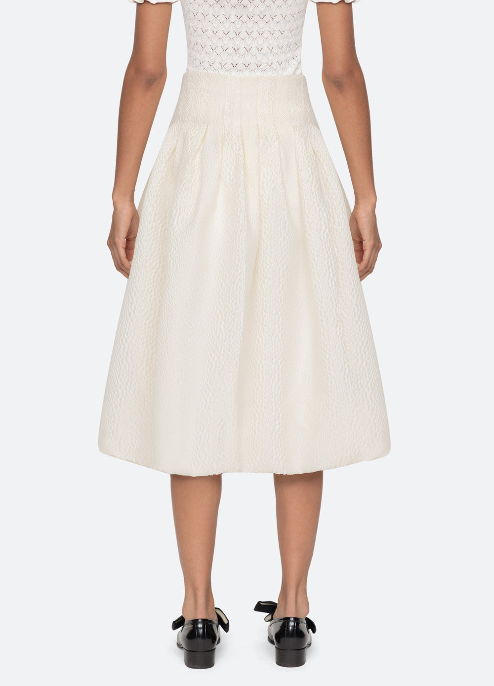 Fayetta Skirt Cream|Navy